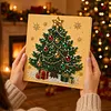 (20x20cm)Xmas Tree Pearl Painting Art Kits With Inner Frame Pearl Gem Paintings Picture Arts Craft for Adults Beginners Home Wall Decor