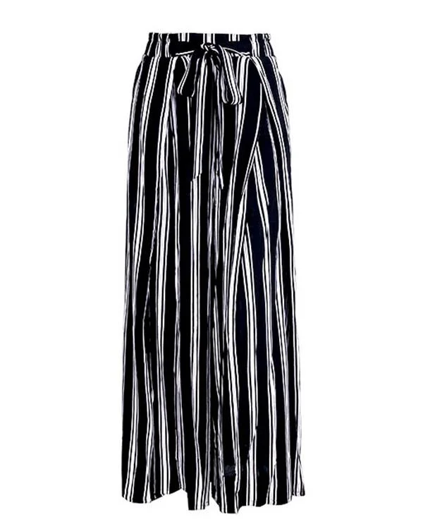 Loose Striped Fashion Casual Bottoms Beach Stylish Pants P161172