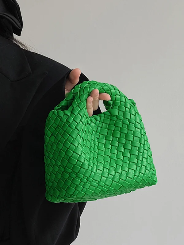 Solid Color Woven Bags Crossbody Bags Handbags