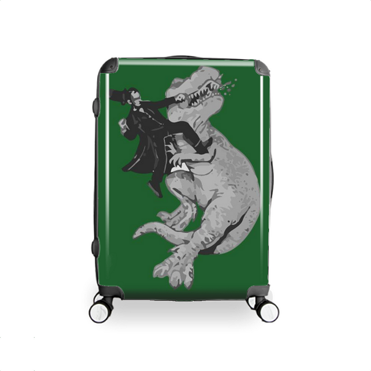 Punching A Dinosaur Like A Boss, Dinosaur Hardside Luggage