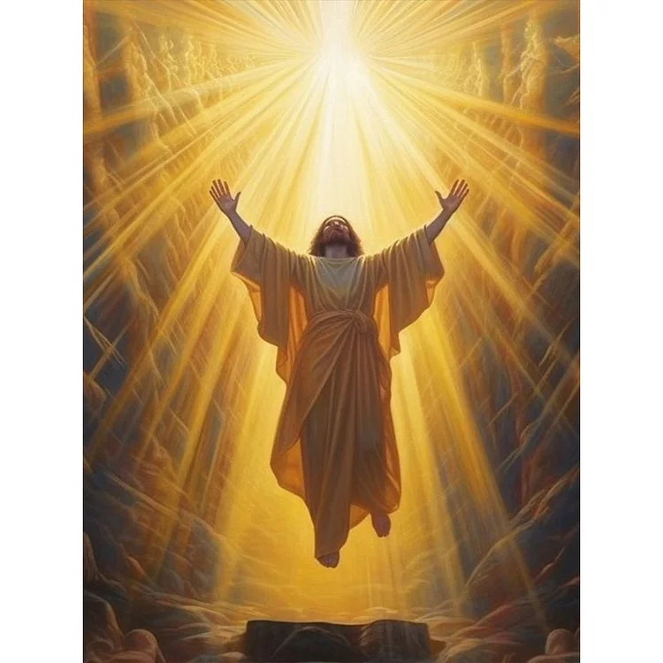 Jesus 30*40CM (Canvas) Full Round Drill Diamond Painting gbfke