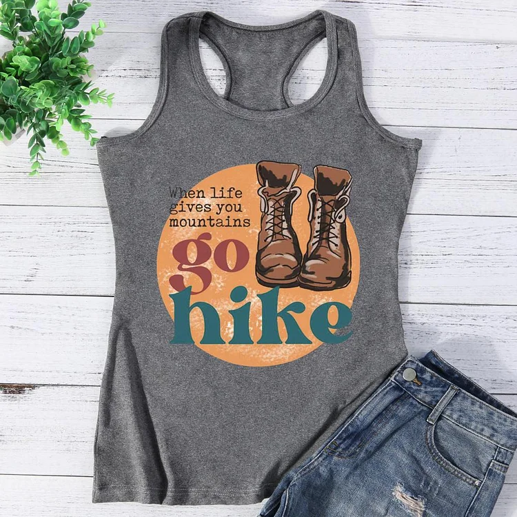 When life gives you mountains go hike outdoor Vest Top-Annaletters