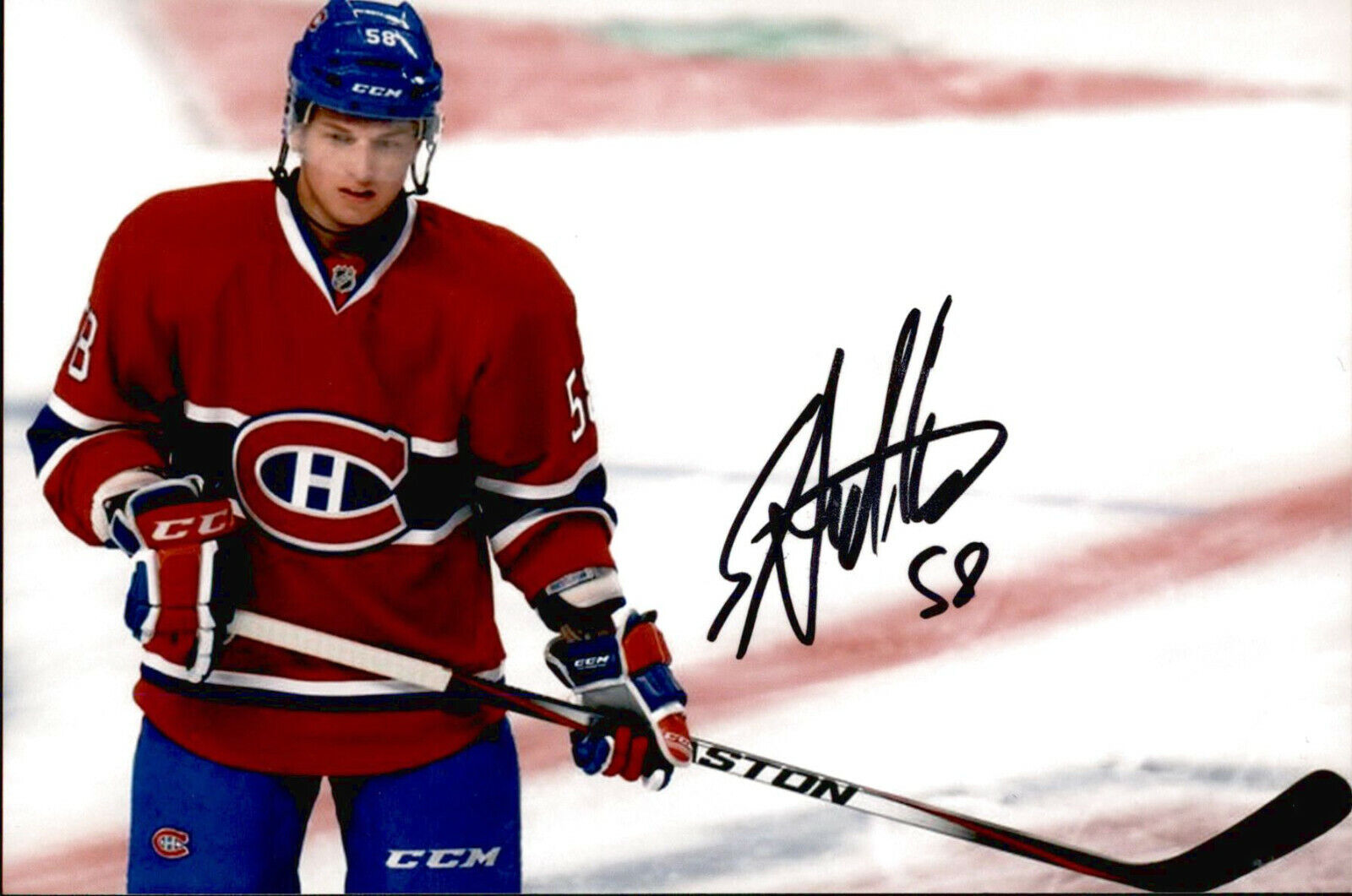 Sven Andrighetto SIGNED 4x6 Photo Poster painting MONTREAL CANADIENS / COLORADO AVALANCHE #5