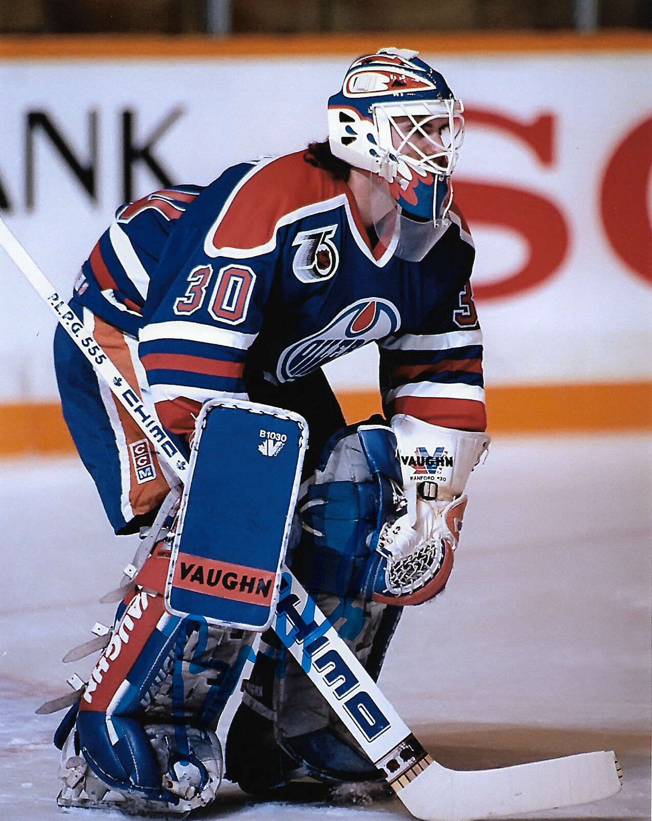 Edmonton Oilers Bill Ranford Signed Autographed 8x10 NHL Photo Poster painting COA C