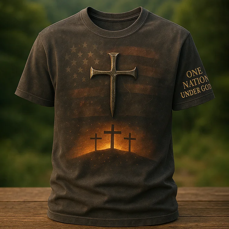 Christian Faith Art Print Short-Sleeve T-Shirt socialshop