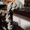 Figurine di elefante sitter dipinte a mano