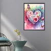 (50*60cm)Heart Flower - Full Round Drill Diamond Painting