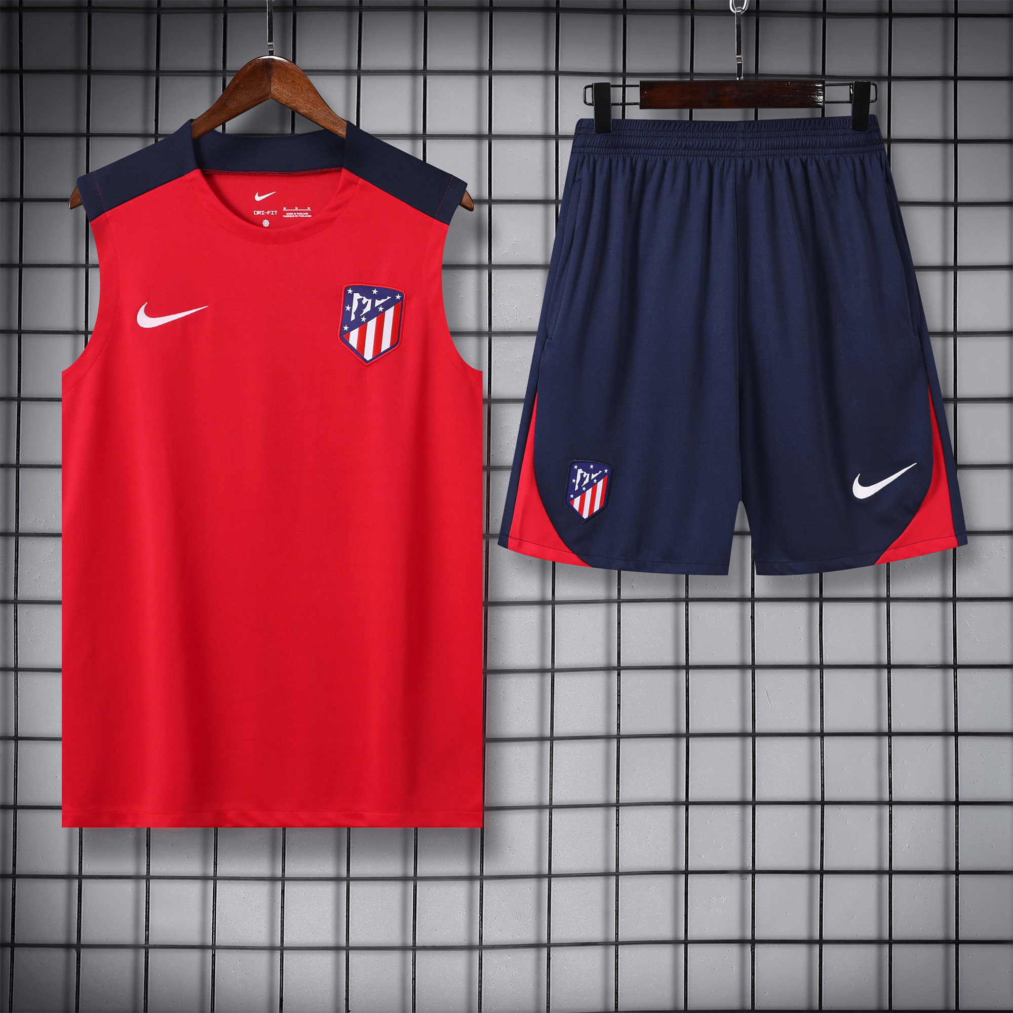 Atletico Madrid 24-25 Vest Training Set - Red