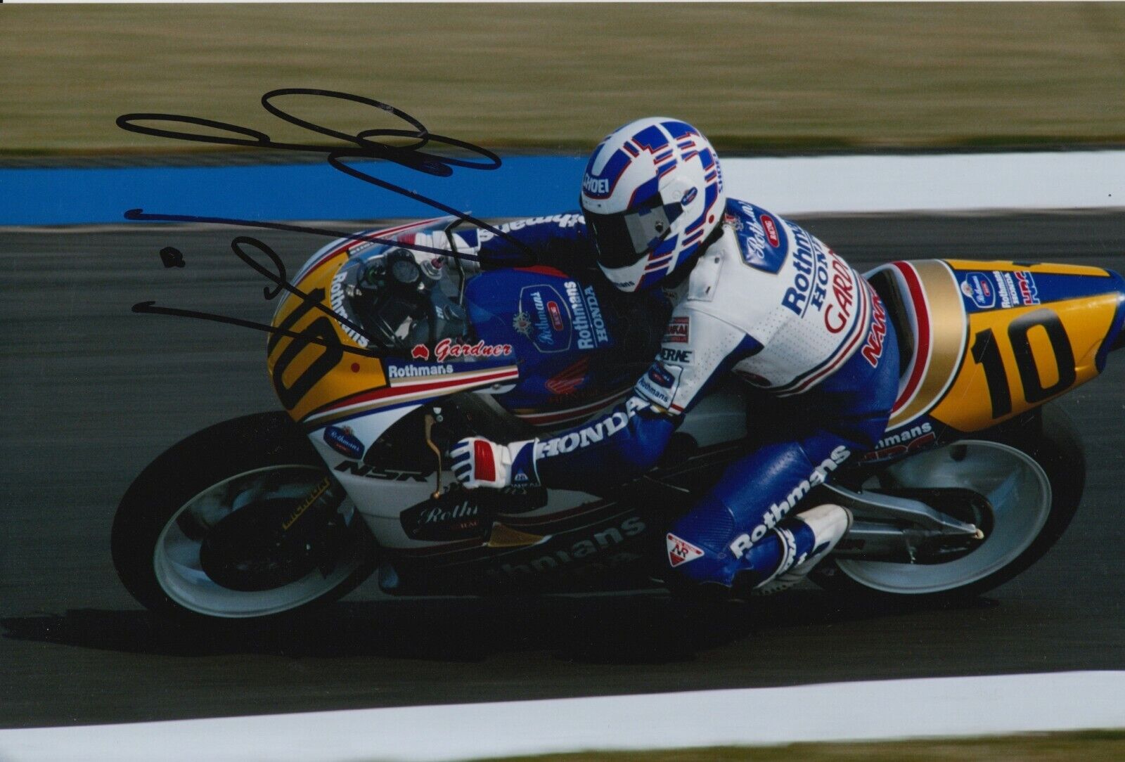 Wayne Gardner Hand Signed 12x8 Photo Poster painting - Honda MotoGP Autograph 13.