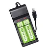 🔋🔋USB Battery - 1.5V Constant Voltage 1800Ah USB Rechargeable Lithium Battery, Environmentally Friendly And Long-Lasting Power