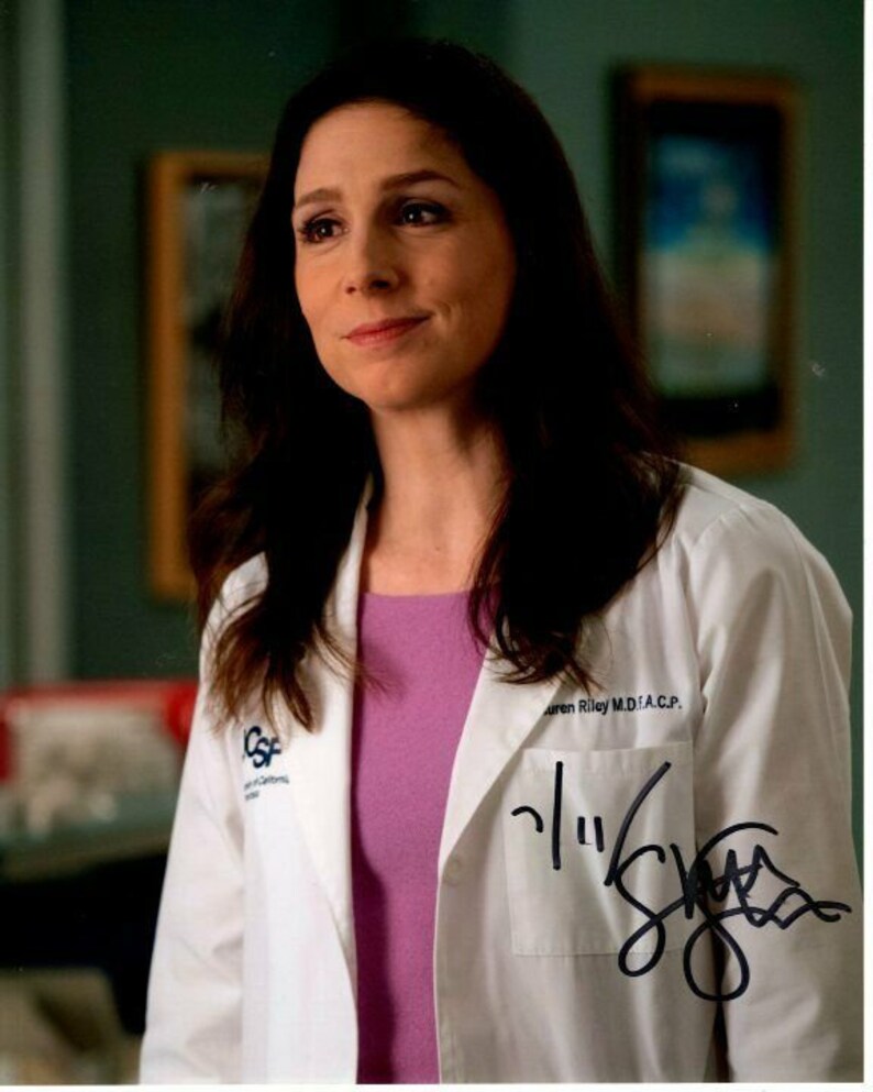 Shoshannah stern signed autographed greys anatomy dr. lauren riley Photo Poster painting