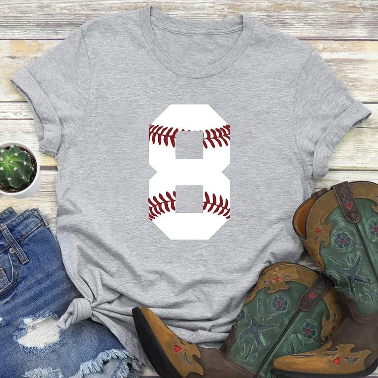 Baseball Team Number 8 T-Shirt Tee-00482