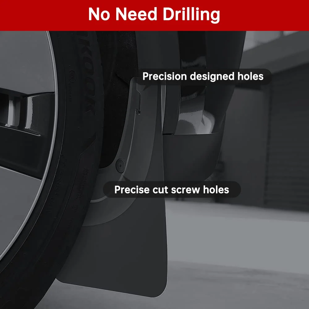 YONZEE Tesla Set of 4 Mud Flaps For Tesla Model Y