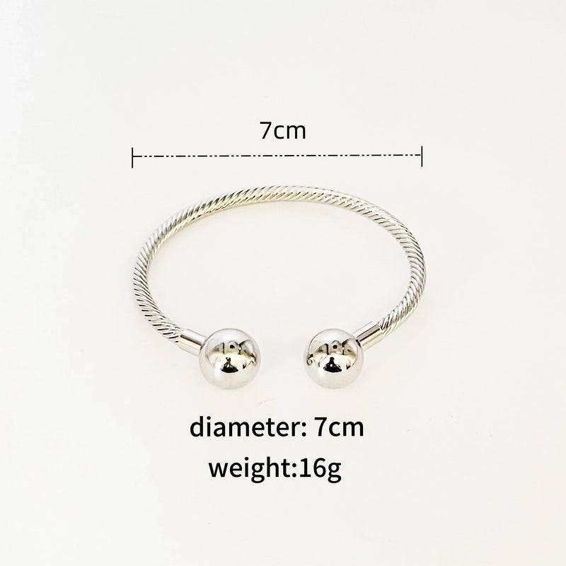 2024 New Twist C- Shaped Bracelet Copper 18K Gold 925 Silver Plated Multi-Functional Fashion Jewelry Women’s Bracelet