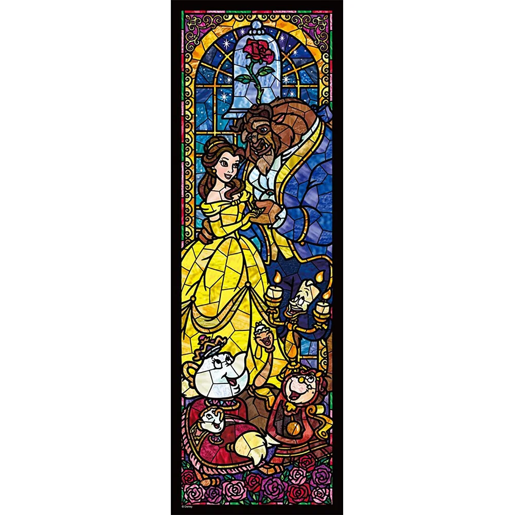 Windowpane Style - Beauty and the Beast- Disney - 11CT Stamped Cross Stitch(30*90cm)