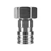 Garden Hose to Mini Power Washer Adapter Stainless Steel Leak-Proof Adapter 3/4 GHT to 1/4 Quick Connector for Car Wash & Outdoor Cleaning