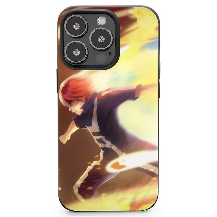 Shoto Todoroki Anime My Hero Academia Phone Case Mobile Phone Shell IPhone 13 and iPhone14 Pro Max and IPhone 15 Plus Case - Heather Prints Shirts