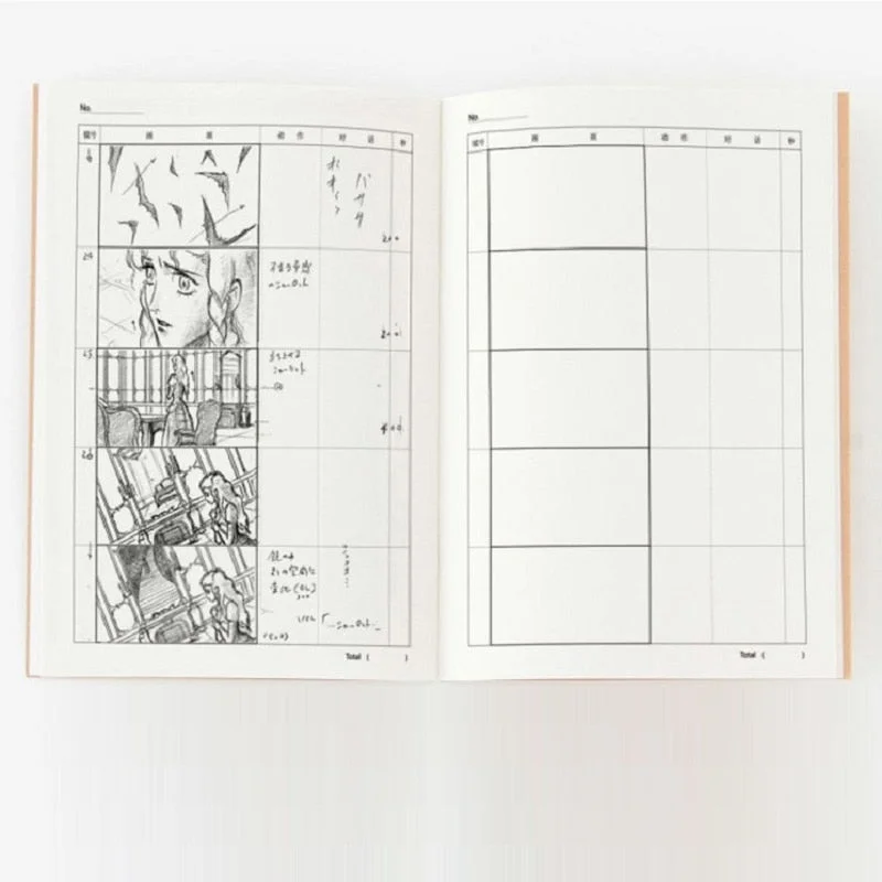 A4 Professional Animation Storyboard Template Sketchbook Notebook for Film Drawing Sketch and Plan Scenes Journal