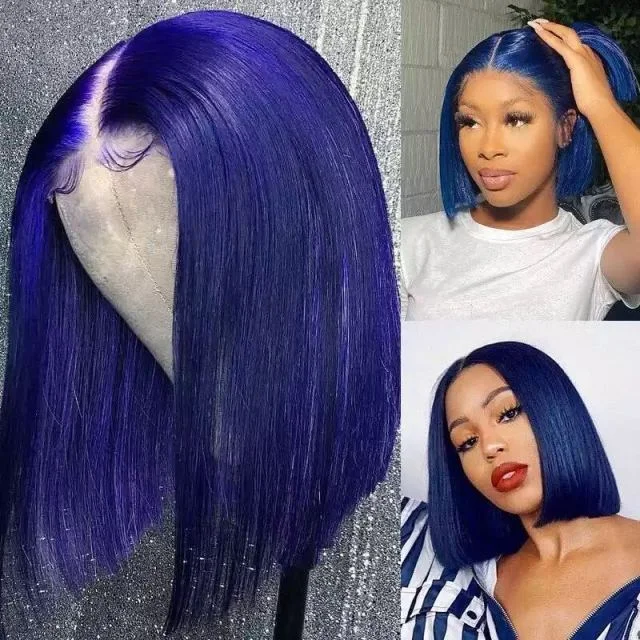 Jewtribute Hair®| Blue Wig Lace Front Wigs Color Wig For Women 