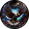 4pcs Diamond Painting -DIY Round Drill Stained Glass Animal