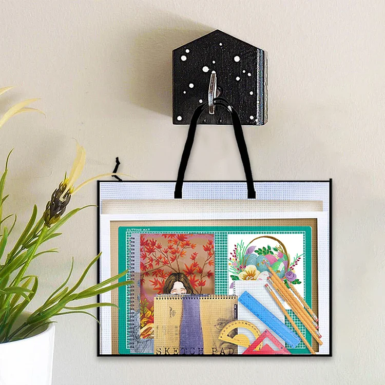 Cross Stitch Art Portfolio Bag Large Capacity Board Holder Bag for Large  Posters