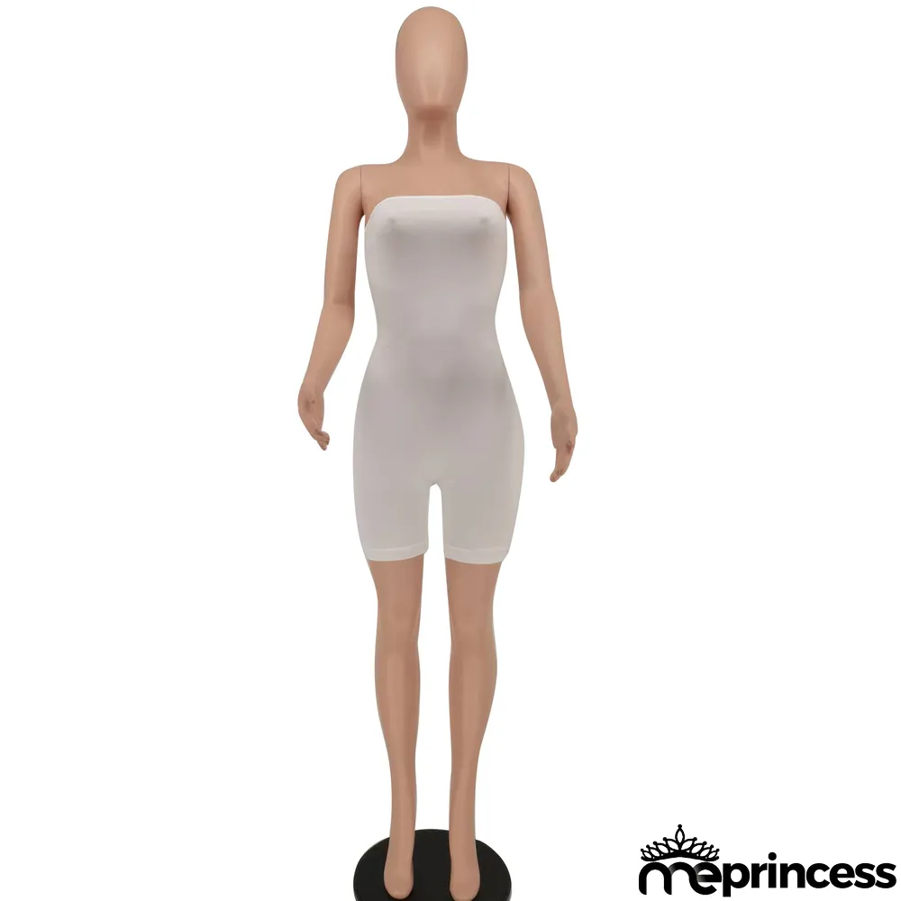 Women Solid Off Shoulder Romper