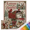 Holiday DIY 11CT 3 Strand Stamped Cross Stitch Kit for Adults 40x50cm