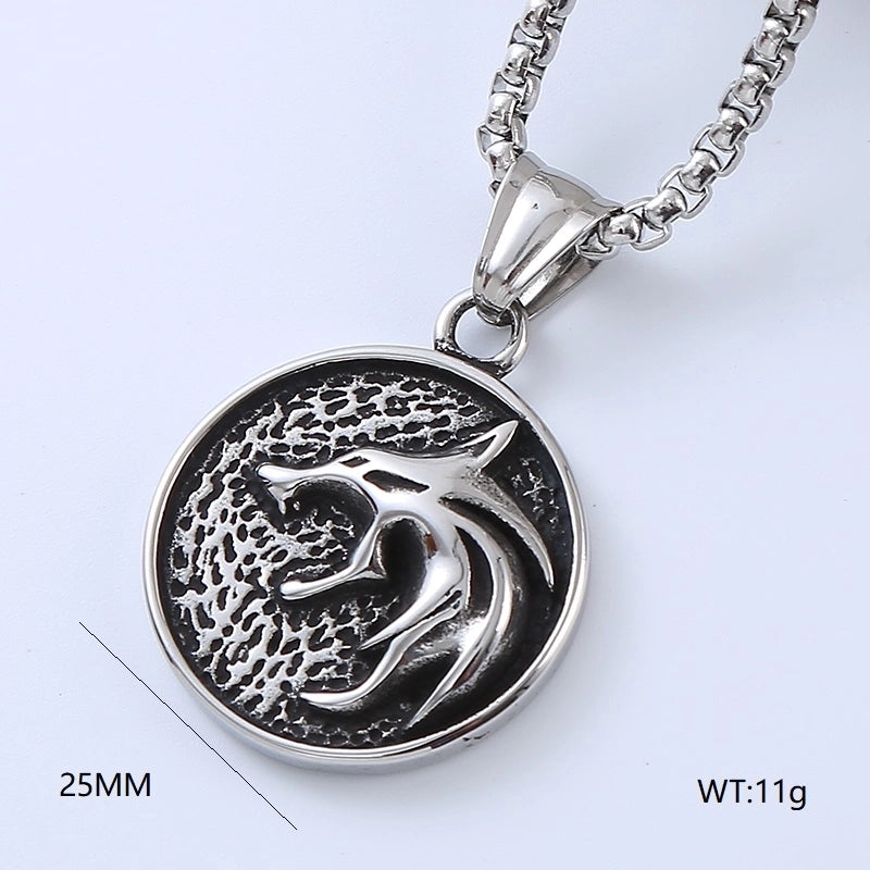 Casual Cool Style Animal 304 Stainless Steel No Inlaid Men'S
