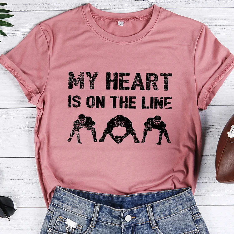 My heart is on the line T-Shirt Tee-014493-Annaletters