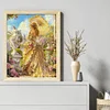Girl Holding An Umbrella-11CT Stamped Cross Stitch 45*55cm/17.72*21.65in tapestrymarket