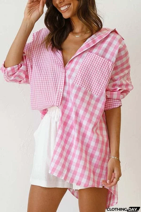 One Split Wonder Plaid Button Shirt