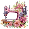 (US Only)4pcs Sewing Machine - Diamond Painting - Partial Special Shaped Drill (Canvas|30*30cm)