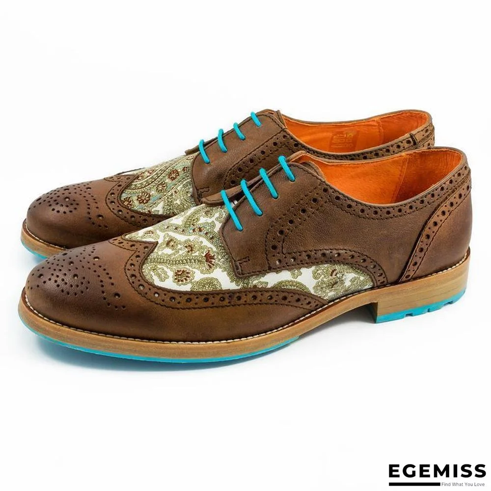Handmade Silk Dragon Pattern Oxford Shoes | EGEMISS