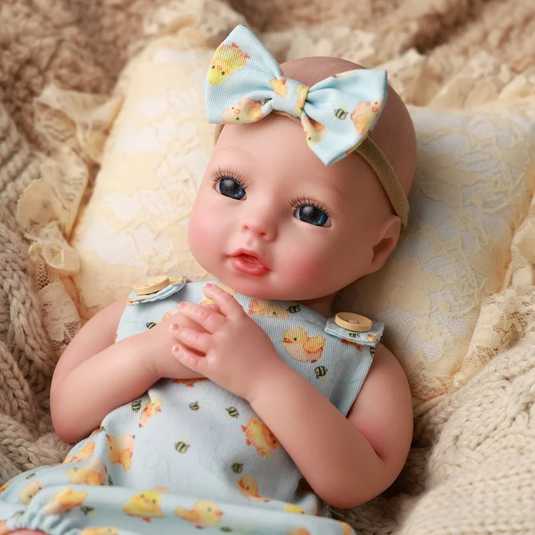 Babeside Terry 12"/16" Realistic Silicone Smiling Baby Little Infant Girl Building Lovely Memories