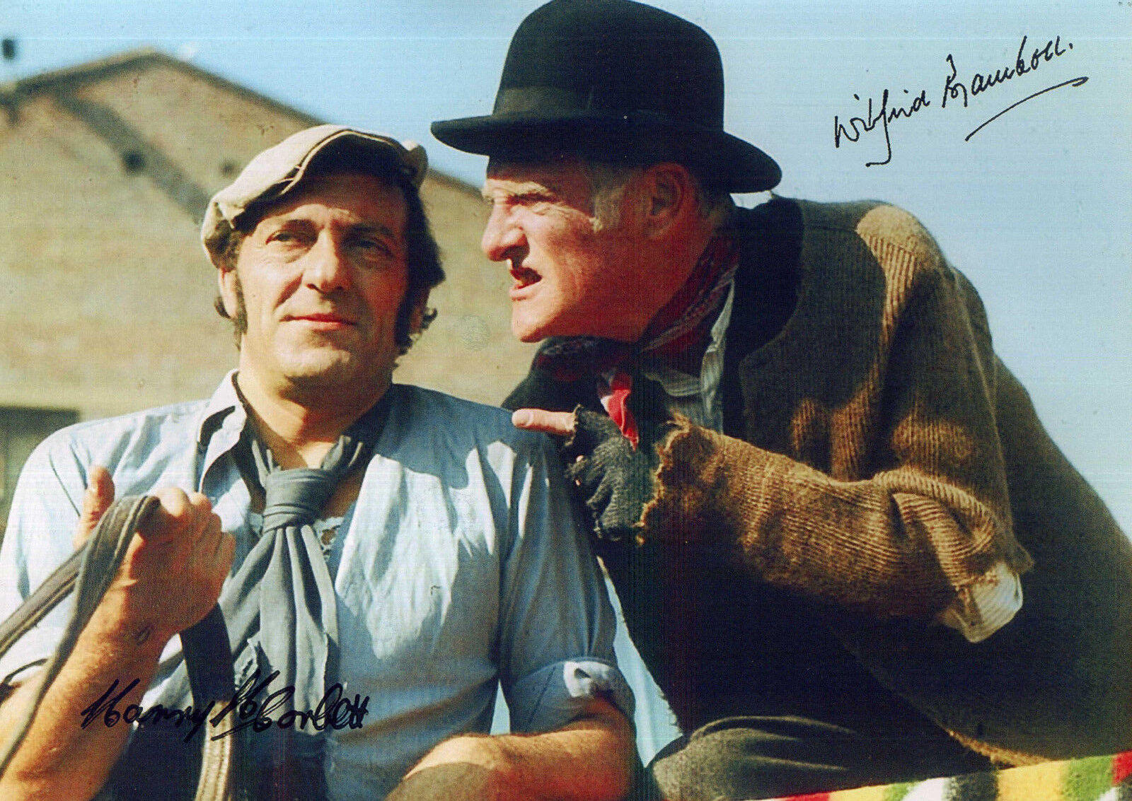 HARRY H CORBETT & WILFRID BRAMBELL 'Steptoe & Son' Signed Photo Poster paintinggraph - preprint