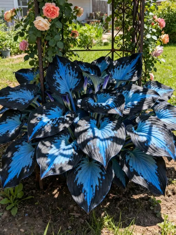 2025 Hot Sale Midnight Blue Heart Hosta Seeds Perennial Shade Plant for  Garden