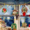 (US Local)6pcs Christmas  DIY Diamond Painting Art Pendant Wall Door Decoration