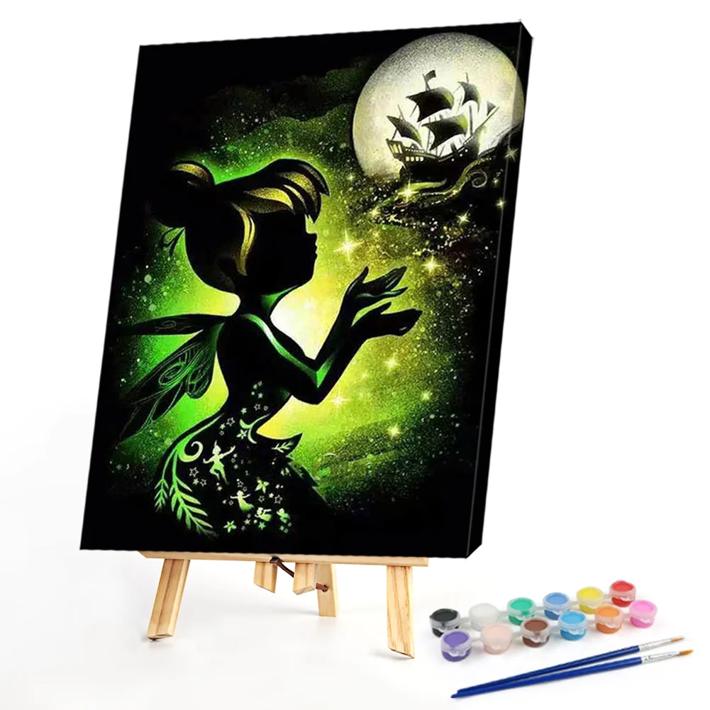 Tinkerbell Silhouette - Paint By Numbers(40*50CM)