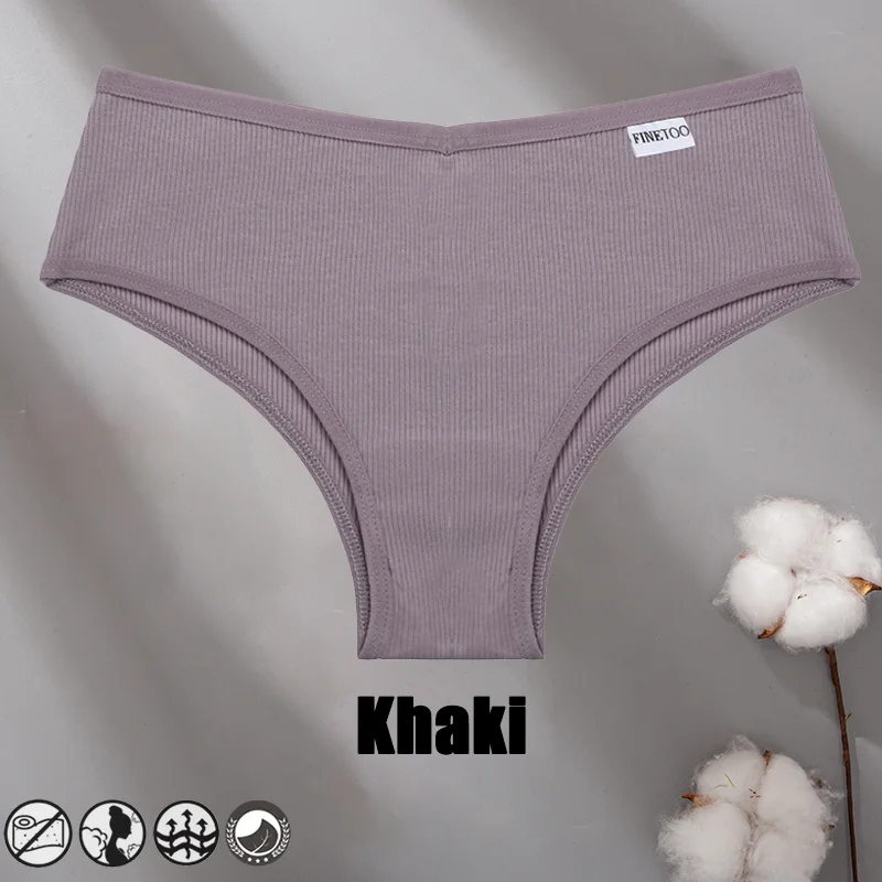 Billionm V Waist Cotton Panties for Women Underwear Sexy Briefs Solid Color M-3XL Plus Size Panty Female Soft Intimates Lingere