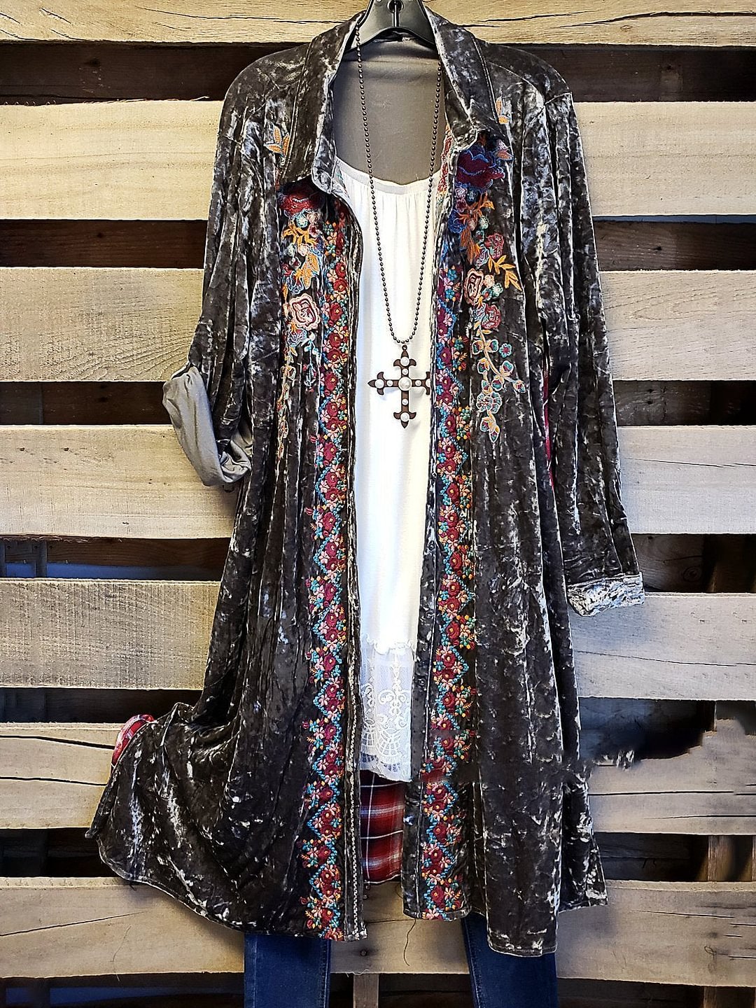 Women Floral Pattern Long Sleeve Soft Top