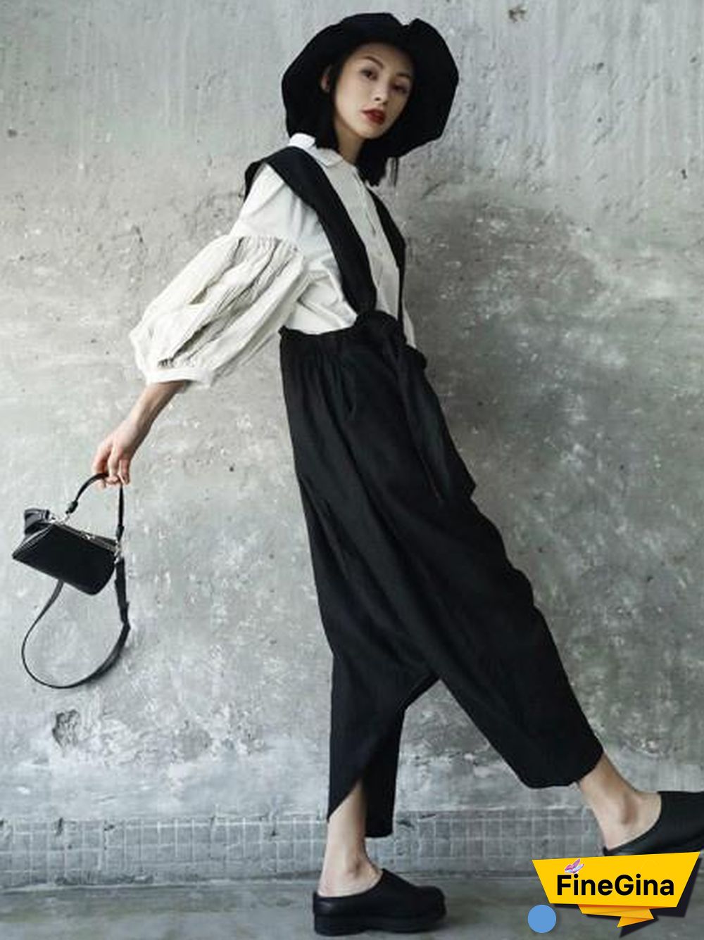 Solid Linen Loose Harem Pants