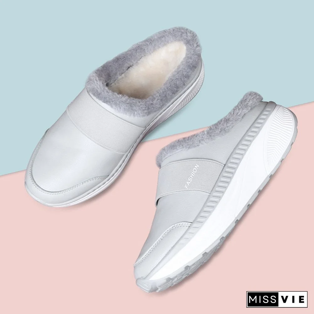 Trendying Winter Fashion Women's Wedge Shoes Ladies Cotton Slippers Comfortable Non-Slip Fitness Shoes Warm Shoes Size 35-42