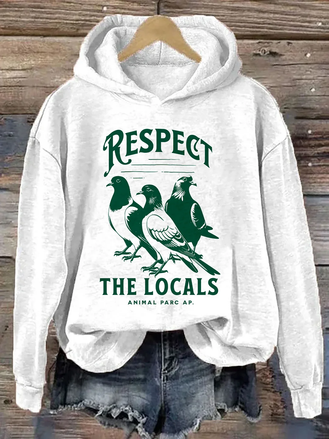 Respect The Locals Pigeon Hoodie