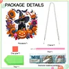 >SALE<Acrylic Special Shape Black Cat Pumpkin DIY Diamond Garland Pendant Kit