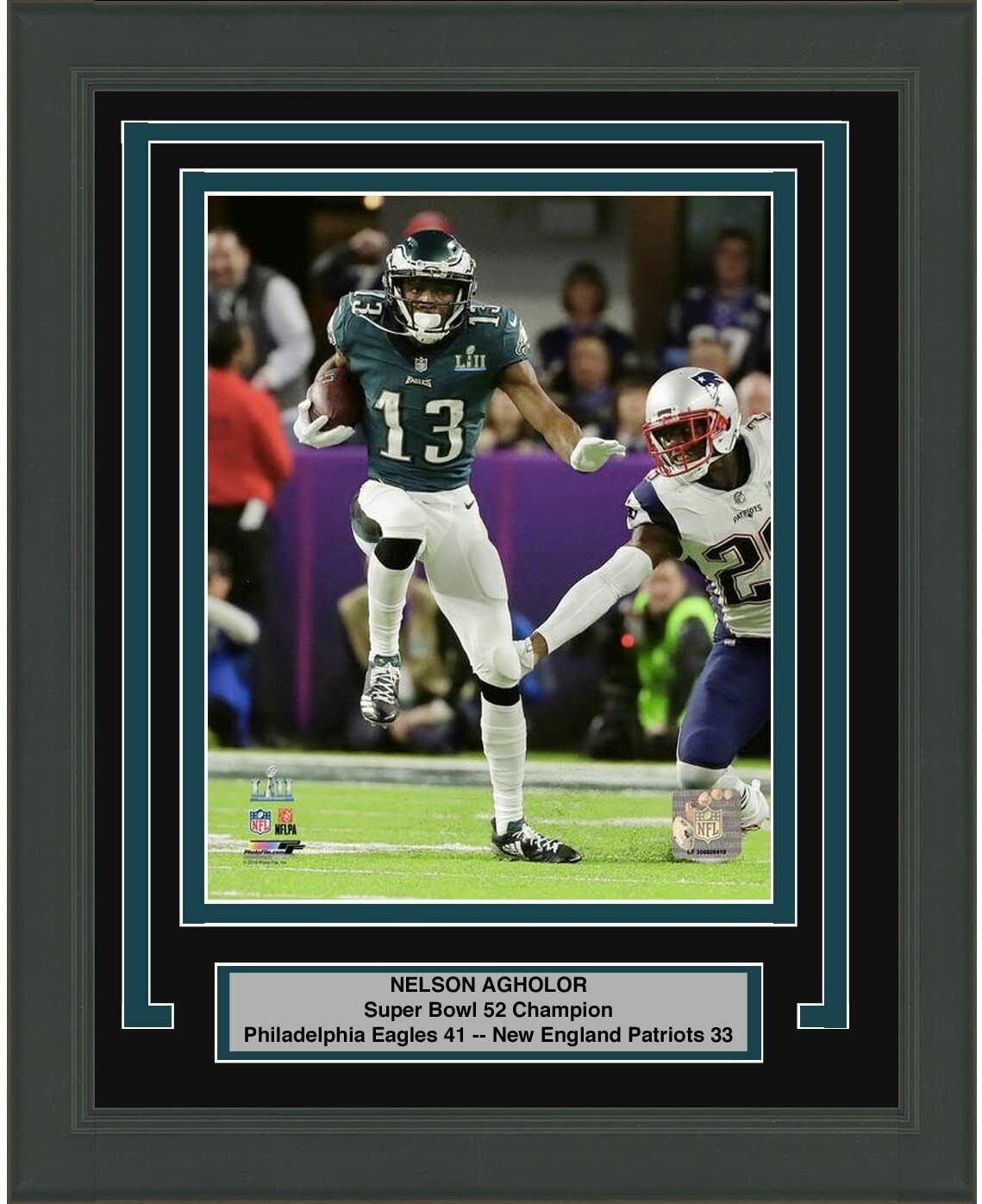 Framed Nelson Agholor Philadelphia Eagles Super Bowl 52 Champions 8x10 Photo Poster painting