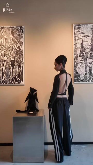 JUMA Backless Jacket  - 6 Recycled Water Bottles - Black