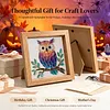 Owl Glass Mosaic DIY Craft Kit &ndash; Framed Halloween Wall Art