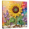 Framed Sunflower - Pearls Painting Kit for Creativity DIY Pearl Dot Crafts for Gift Home Wall Decor 25*25CM