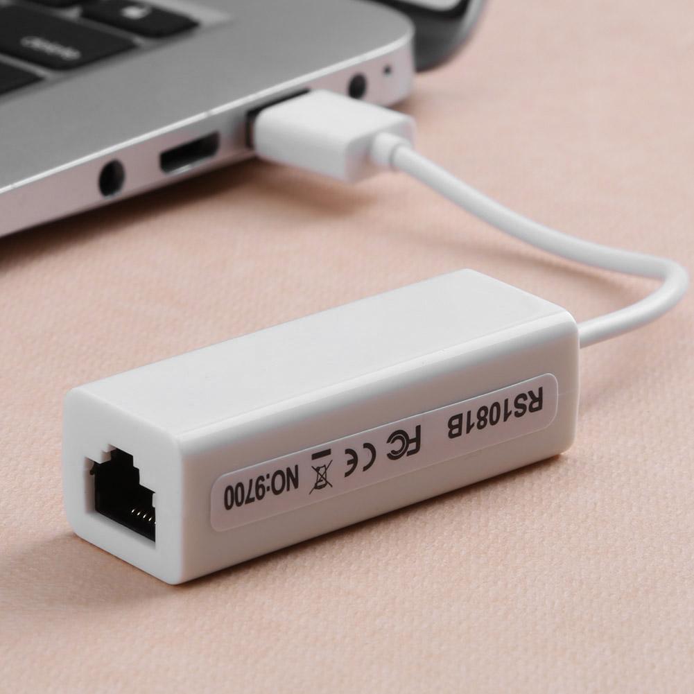 USB 2.0 to RJ45 LAN Ethernet 10/100Mbps Network Adapter WIN7 for Computer от Cesdeals WW