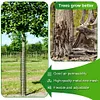 6 Pcs Tree Trunk Protector Metal Plant Guard Protectors with Zip Ties & Stakes